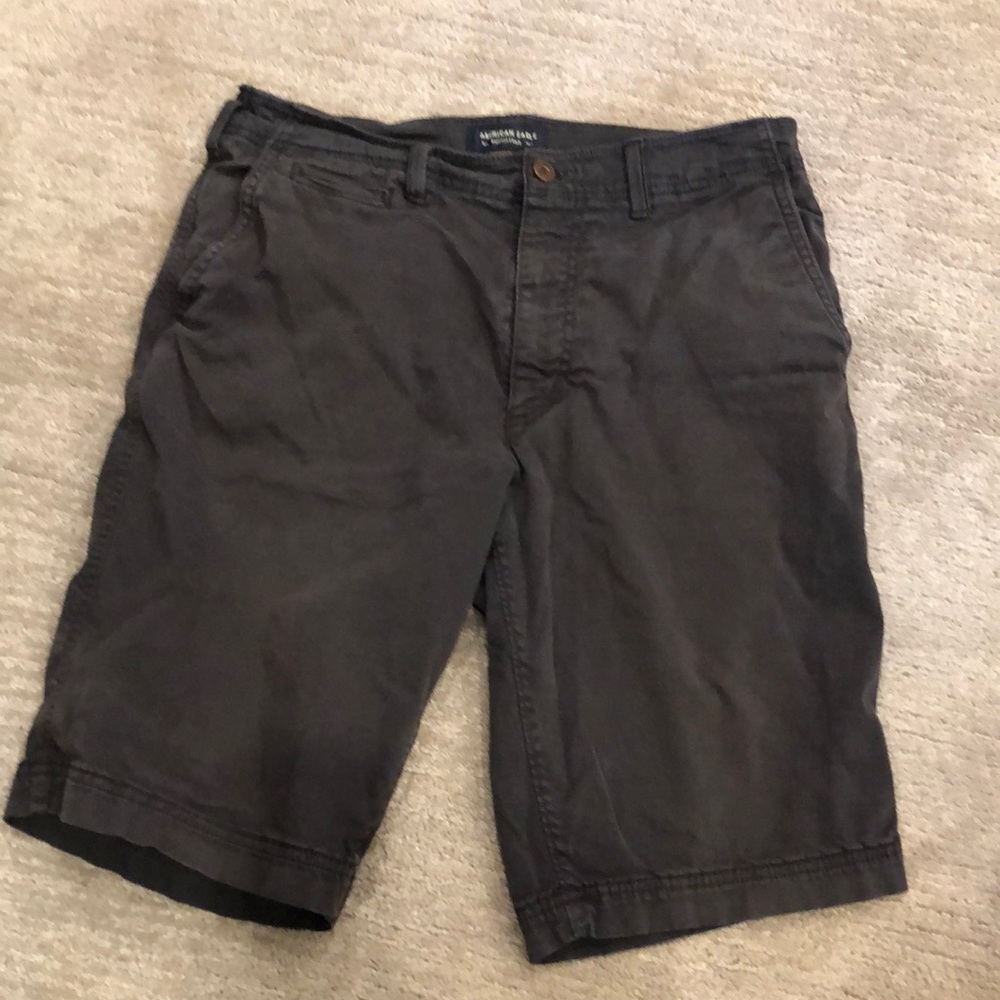 American Eagle men’s shorts.  Dark gray.  Size 33 waist.  11” inseam.